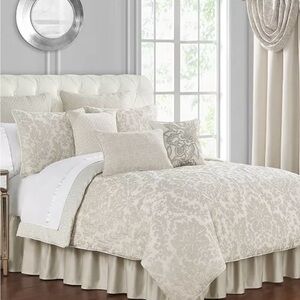 Elegant Cream Bedding Set cal king Waterford